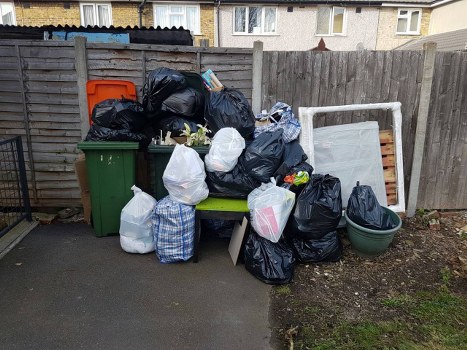 Professionals clearing a home in Hayes