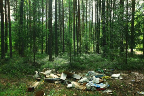 Safe disposal of hazardous materials by Hayes commercial waste services